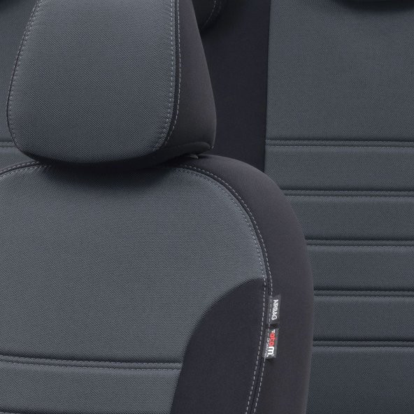 Otom Skoda Fabia 2015-Sonrası Özel Üretim Koltuk Kılıfı Original Design Füme - Siyah - 3
