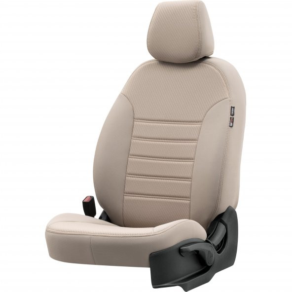 Otom Renault Captur 2013-Sonrası Özel Üretim Koltuk Kılıfı Original Design Bej - 2