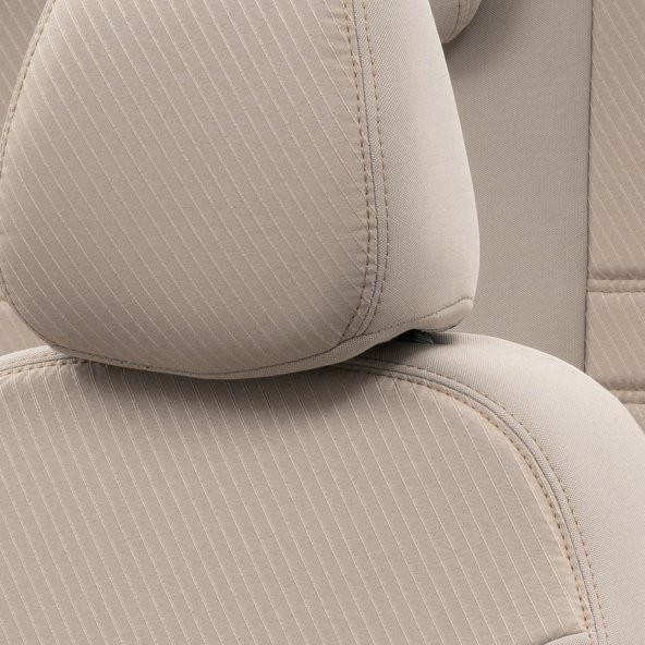 Otom Renault Captur 2013-Sonrası Özel Üretim Koltuk Kılıfı Original Design Bej - 3