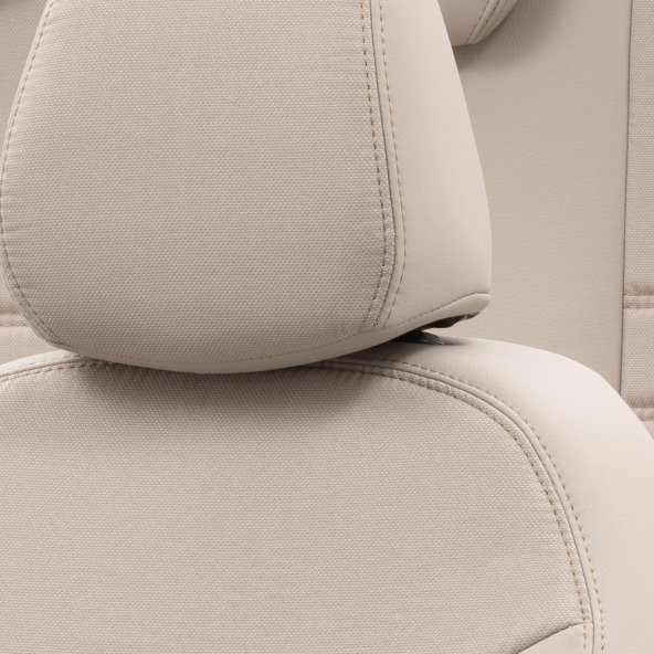 Otom BMW 5 Serisi 2003-2010 E60 Özel Üretim Koltuk Kılıfı Paris Design Bej - 3