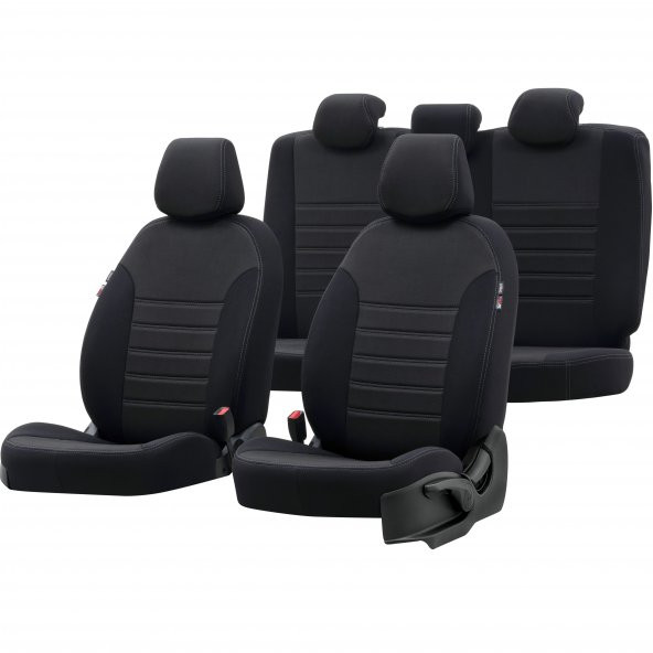Otom Nissan Qashqai 2014-Sonrası Özel Üretim Koltuk Kılıfı Original Design Siyah