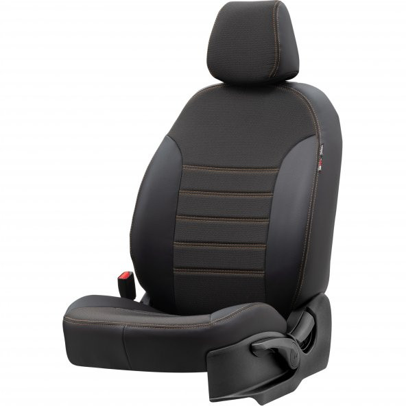 Otom Hyundai I20 2009-2014 Özel Üretim Koltuk Kılıfı Paris Design Bej - Siyah - 2