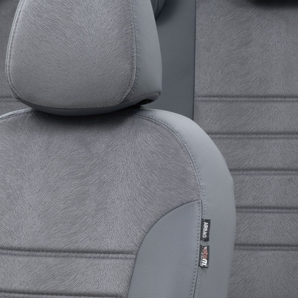 Otom Opel Vivaro 2001-2014 4+1 (5 Kişi) Özel Üretim Koltuk Kılıfı London Design Füme - 3
