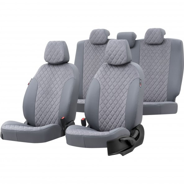 Otom Renault Clio 4 Symbol 2012-Sonrası Özel Üretim Koltuk Kılıfı Madrid Design Tay Tüyü Füme ürün görseli