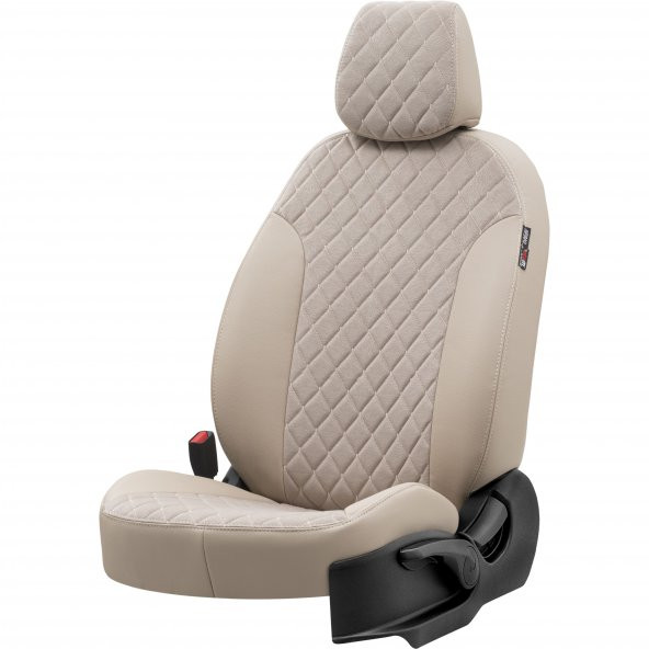Otom Dacia Lodgy 2012-Sonrası 5 2 (7 Kişi) Özel Üretim Koltuk Kılıfı Madrid Design Tay Tüyü Bej