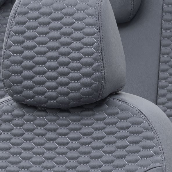 Otom Toyota Verso 2010-2014 5 Kişi Özel Üretim Koltuk Kılıfı Tokyo Design Deri Füme - 3