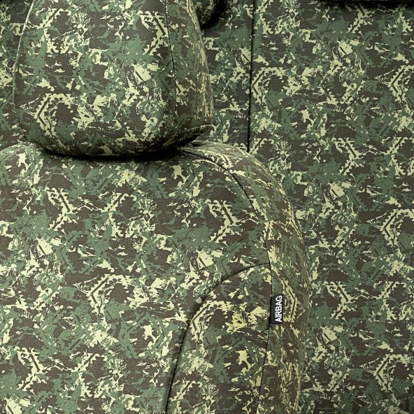 Otom Ford Transit Custom 2012-Sonrası 7+1 (8 Kişi) Özel Üretim Koltuk Kılıfı Safari Design Himalayalar - Resim 3