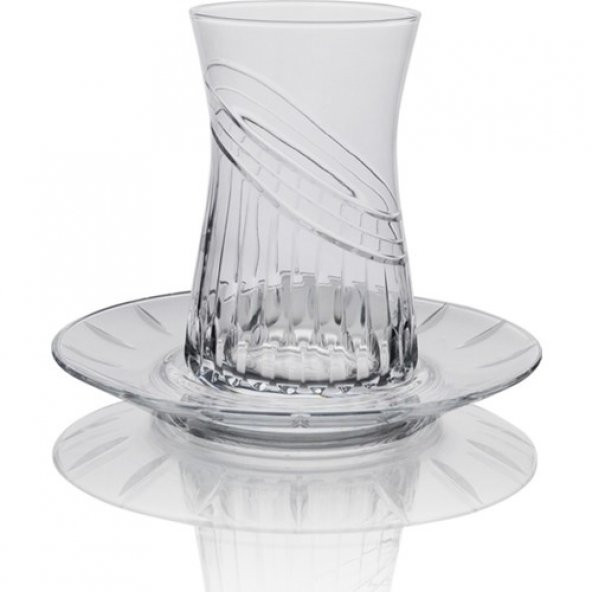 Kcd Seremoni Sade 6 Kişilik 12 Parça Çay Bardak Seti - Resim 2