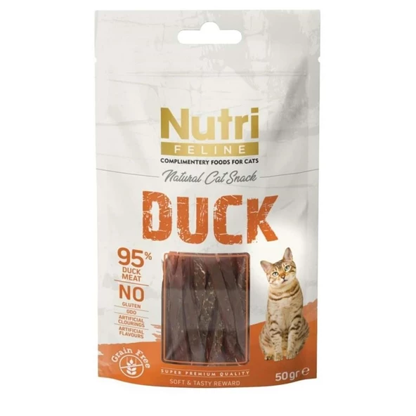 Nutri Feline Tahılsız Ördekli Sandwich Kedi Ödülü 50 Gr