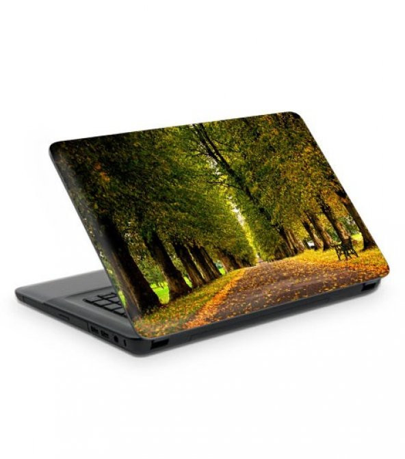 Ağaçlı Yol Notebook Sticker, Laptop sticker,, Hp Sticker, Asus Sticker, 15.6 inç Sticker - 2