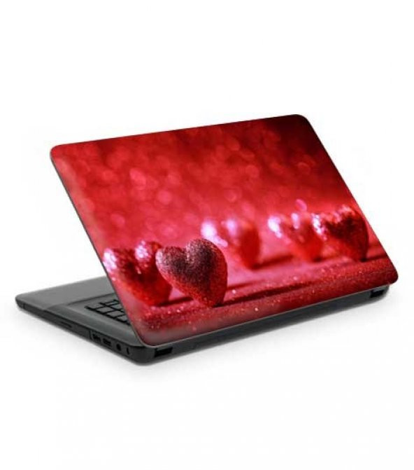 Işıltılı Kalpler Notebook Sticker, Laptop sticker,, Hp Sticker, Asus Sticker, 15.6 inç Sticker - 2