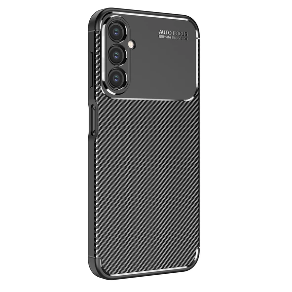 Vendas Samsung Galaxy A54 Uyumlu Deep Dizayn Auto Focus Tasarımlı Karbon Dizayn Silikon Kılıf - 3