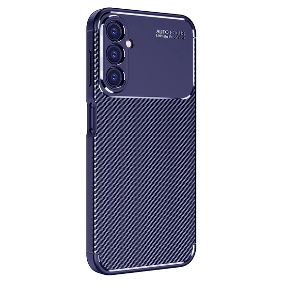 Vendas Samsung Galaxy A54 Uyumlu Deep Dizayn Auto Focus Tasarımlı Karbon Dizayn Silikon Kılıf - 2