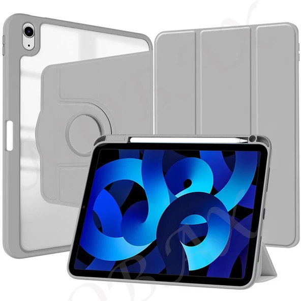 Apple iPad 7. 8. 9. Nesil 10.2" Kılıf Dik-Yatay Kalem Bölmeli Smart Case 2019 2020 2021 - 2
