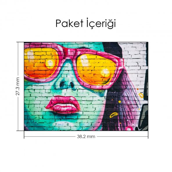 Pop Art Kadın Grafiti Notebook Sticker, Laptop sticker,, Hp Sticker, Asus Sticker, 15.6 inç Sticker - 2