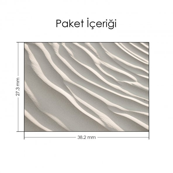 Kum Dalgaları Notebook Sticker, Laptop sticker,Hp Sticker, Asus Sticker, 15.6 inç Sticker - 2