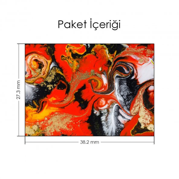Altın Ebruli Notebook Sticker, Laptop sticker,Hp Sticker, Asus Sticker, 15.6 inç Sticker - 2