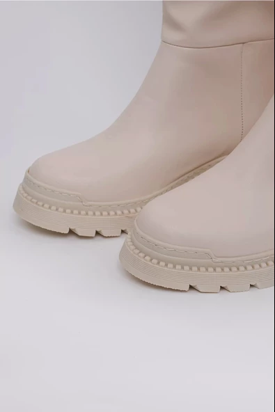 Rosewert Vegan Deri Termal Kauçuk Çizme Siyah 45025 - 4