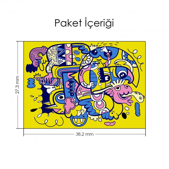 Doodle-5 Notebook Sticker, Laptop sticker,, Hp Sticker, Asus Sticker, 15.6 inç Sticker - 2