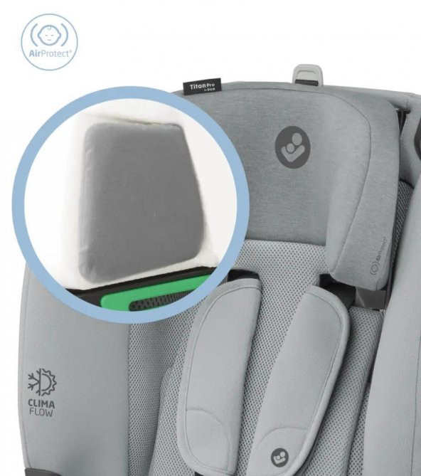 Maxi-Cosi Titan Pro I-Size Adaclı 9-36 Kg Çocuk Oto Koltuğu Authentic Grey - 12