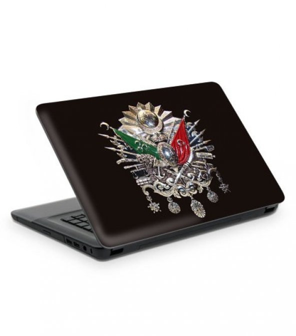 Osmanlı Devlet Arması Notebook Sticker, Laptop sticker,, Hp Sticker, Asus Sticker, 15.6 inç Sticker - 2