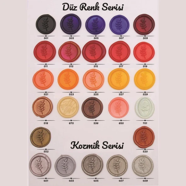 Mühür Mumu Çubuk 11mm x 120mm 10 lu Paket Model No:9 (AÇIK KİL) - 11