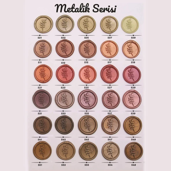 Mühür Mumu Çubuk 11mm x 120mm 10 lu Paket Model No:9 (AÇIK KİL) - 12