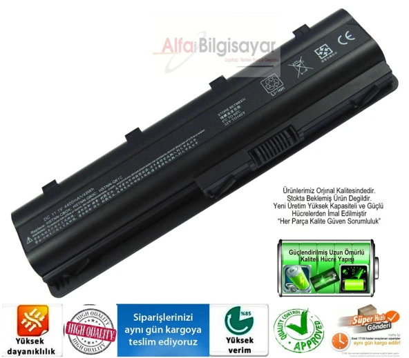 HP-COMPAQ Pavilion g6-2211 BATARYA, PİL BATARYA YÜKSEK KALİTE GÜÇLÜ PİLİ AKÜ BATTERY A++ - Resim 4
