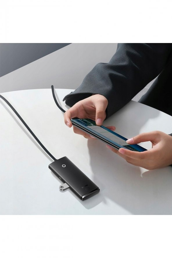 Lite Series 4 Portlu Type-c To Usb 3.0 Hub Adaptör 25cm Siyah - 4