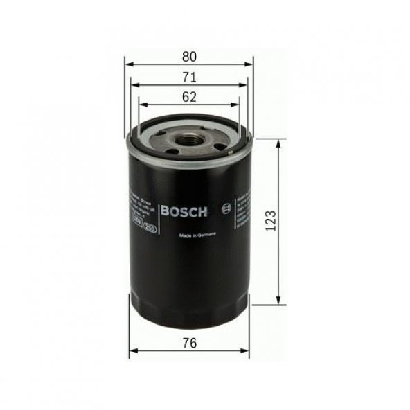 BOSCH P 3033 GOLF III IV PASSAT T YAĞ FİLTRESİ 0451103033 ürün görseli
