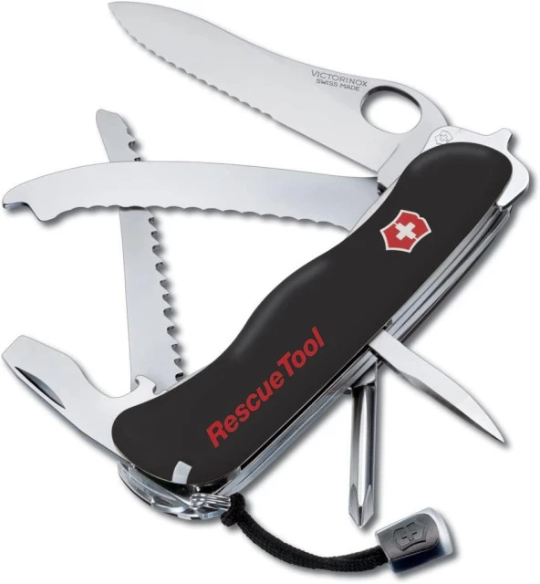 Victorinox RescueTool 0.8623.MWN.3 Hayat Kurtarma Çakısı Siyah