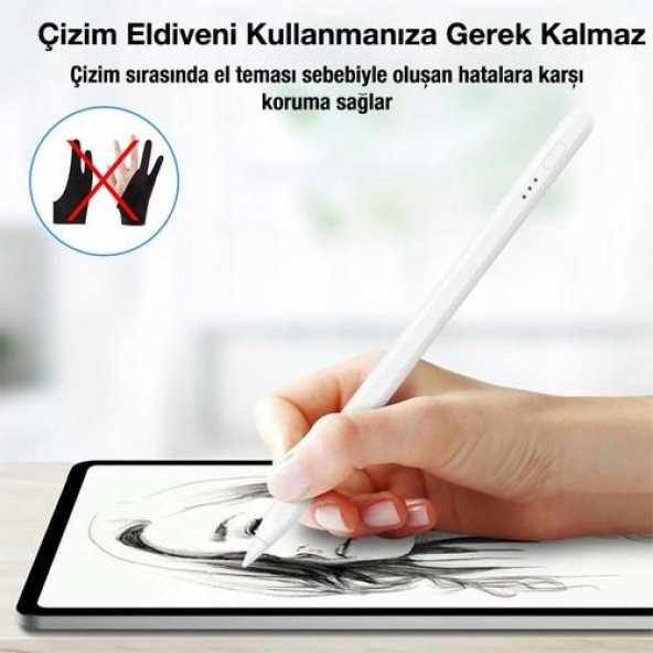 Coofbe Apple Pencil 2. Nesil İpad Air 4. Nesil Uyumlu  Kapasitif Stylus Kalem, Aktif Versiyon İphone, İpad Dokunmatik Kalem - 2