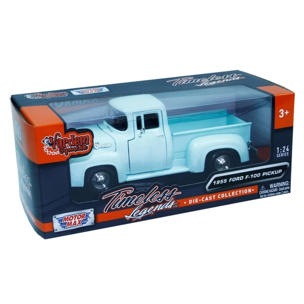 Vardem Oyuncak Koleksiyonerler İçin 1955 Model Ford F-100 Pickup 1:24 Ölçek