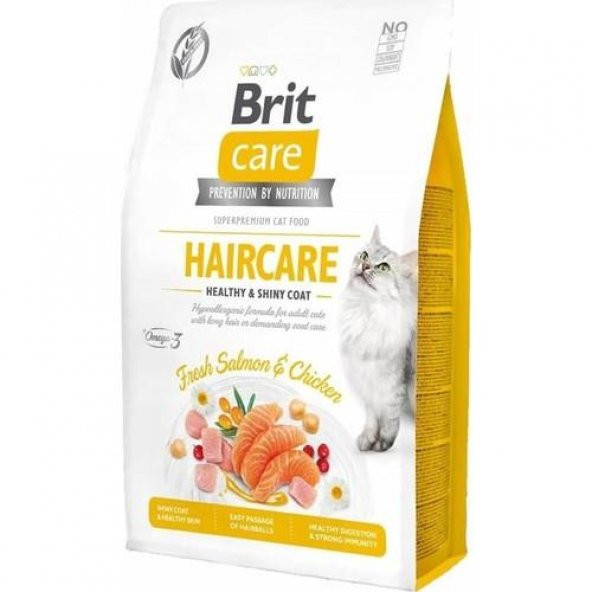 Brit Care Haircare Somonlu ve Tavuklu Kedi Mamasi 2 Kg ürün görseli