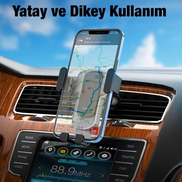 Coofbe Araç İçi Havalandırma Girişli Titremez Telefon Tutucu, Gravity Minimalist Yerçekimi Tutucu - 3