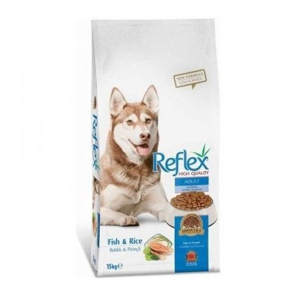 Reflex Balıklı ve Pirinçli Yetişkin Köpek Maması 15kg