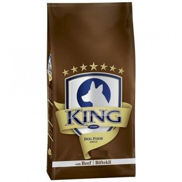 King Biftekli Pirinçli Yetişkin Köpek Maması 10 kg
