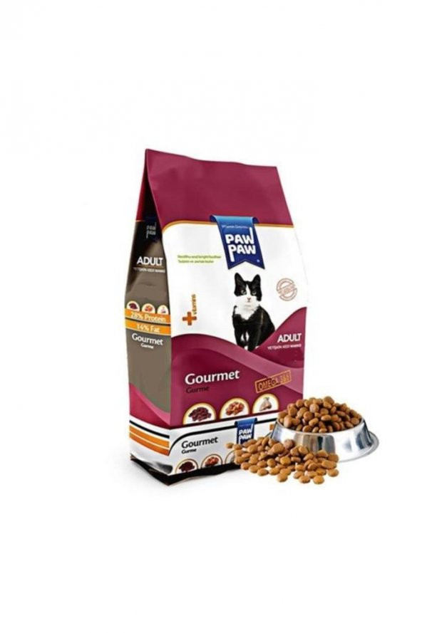 Paw Paw Gourmet Yetişkin Kedi Maması 15 Kg