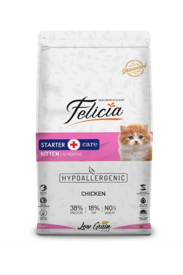 Felicia Az Tahıllı 2 Kg Yavru Tavuklu HypoAllergenic Kedi Maması