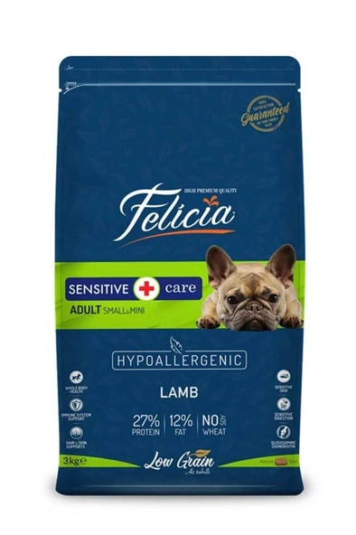 Felicia Az Tahıllı 3 Kg Yetişkin Kuzulu Small/Mini HypoAllergenic Köpek Maması
