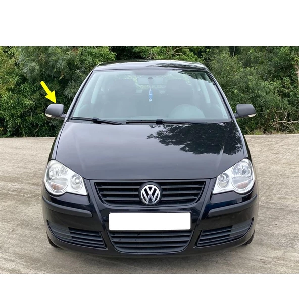 VW Polo 2005-2009 Sağ Dış Dikiz Ayna Kapağı Siyah 1Z0857538