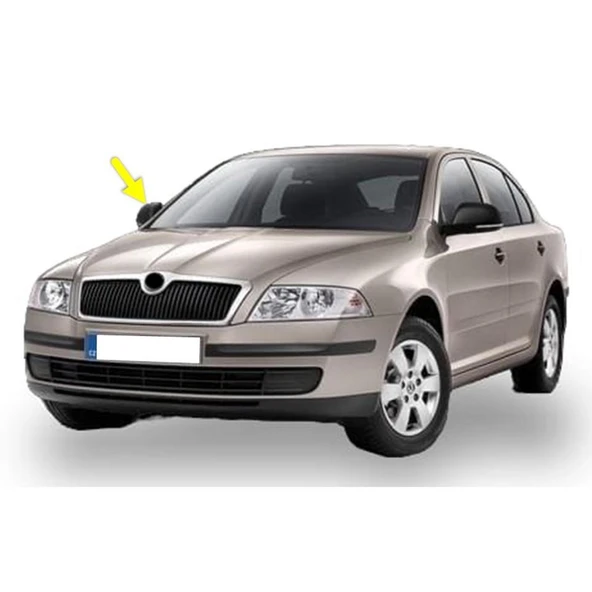 Skoda Octavia A5 2005-2008 Sağ Dış Dikiz Ayna Kapağı Siyah 1Z0857538 - 1