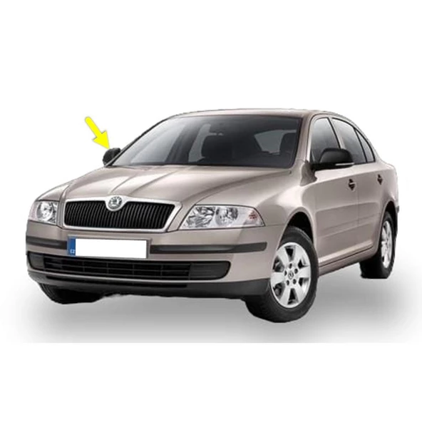 Skoda Octavia A5 2005-2008 Sağ Dış Dikiz Ayna Kapağı Siyah 1Z0857538