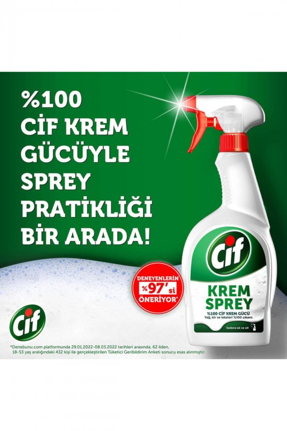 Cif Krem Sprey 100 Krem Gücü 750 Ml X2 - Resim 4