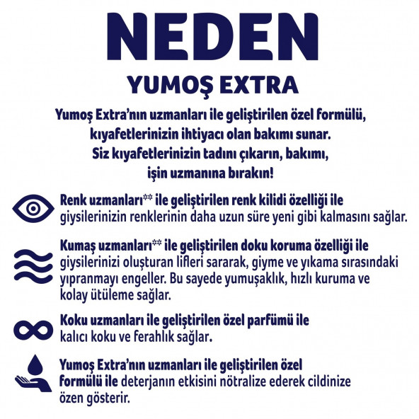 Yumoş Extra Çamaşır Yumuşatıcısı Hanımeli 1440 ml - 8