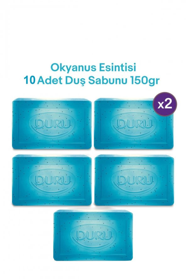 Duru Fresh Sensations Duş Sabunu Okyanus Tazeliği Duş Sabunu 5x150 Gr - Resim 3