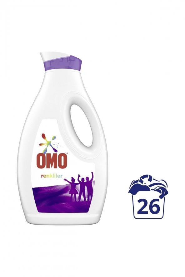 OMO Sıvı Deterjan Renkiler 26 Yıkama 1690 Ml - 2