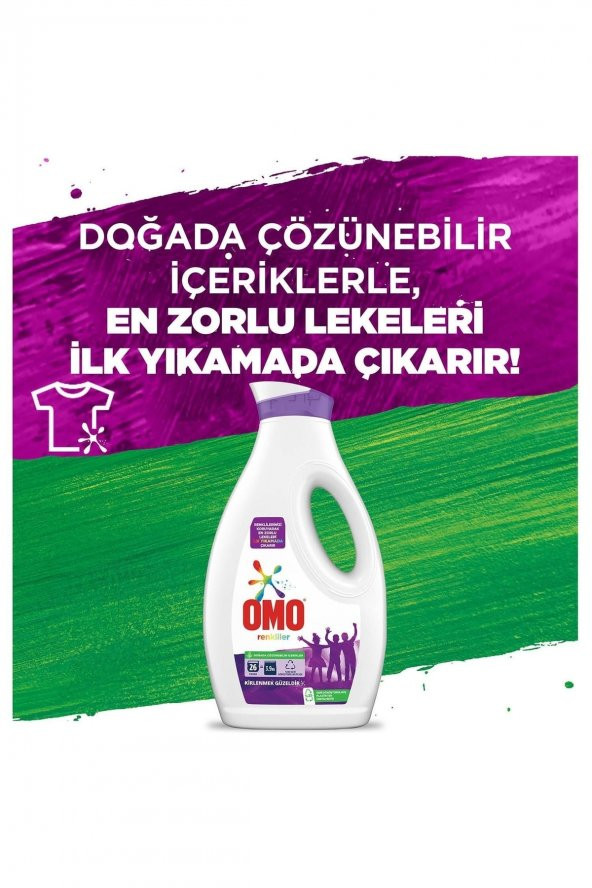 OMO Sıvı Deterjan Renkiler 26 Yıkama 1690 Ml - 5