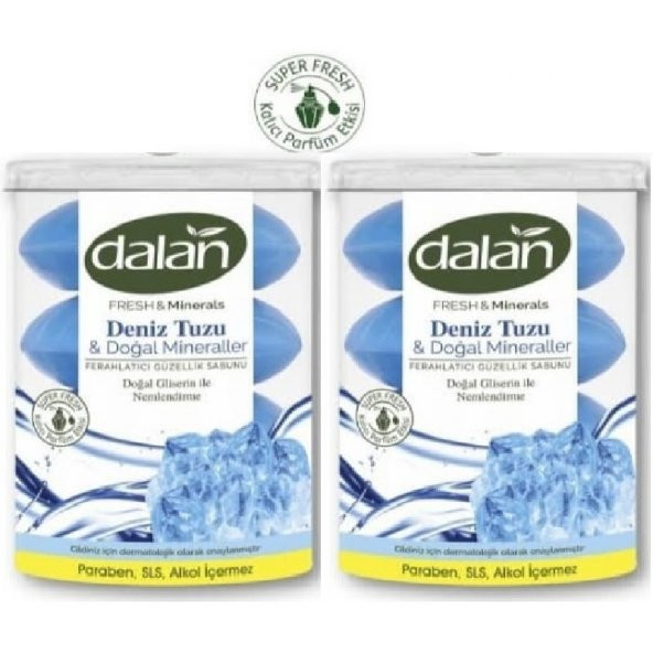 Dalan Fresh Minerals Duş Sabunu Deniz Tuzu 4 x 110 Gr x 2 Paket ürün görseli