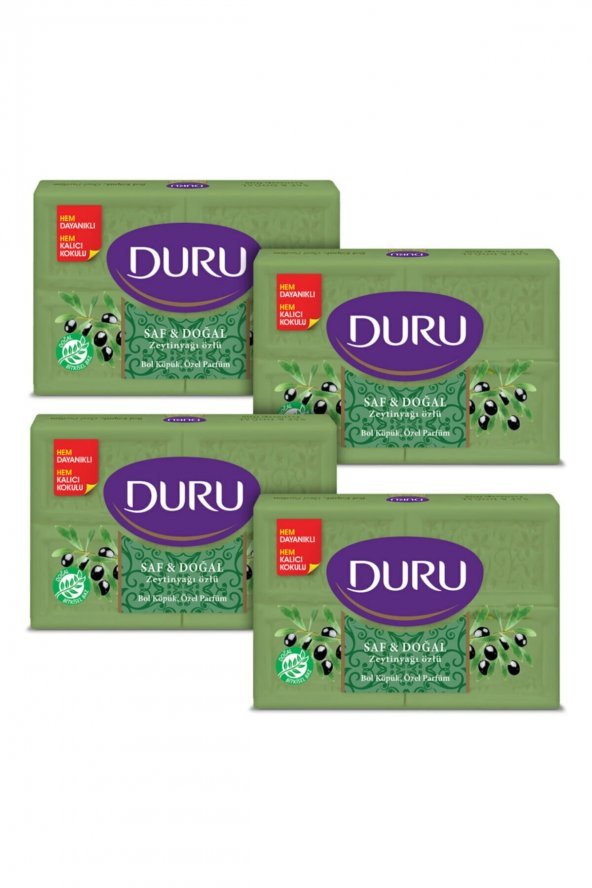 Duru Saf & Doğal Kaynaklı Zeytinyağı Özlü 16 Adet Kalıp Sabun 4x600gr ürün görseli